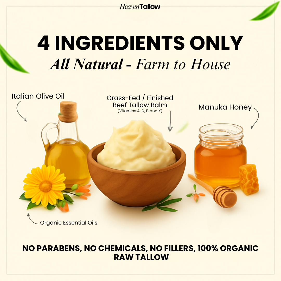 100% Grass-Fed Tallow Balm.