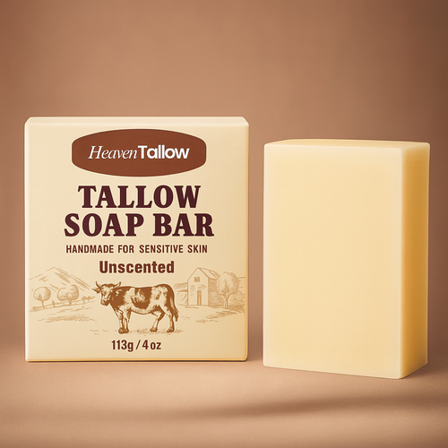 Unscented Tallow Soap Bar