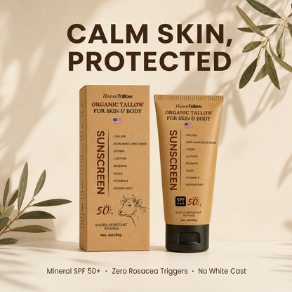 Organic SPF 50++ Tallow Sunscreen