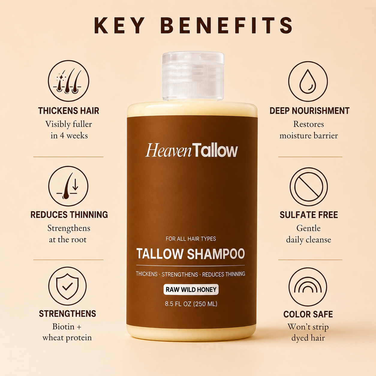 Honey Vanilla Tallow Shampoo