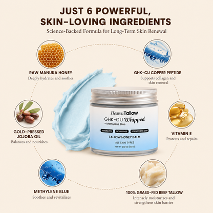 GHK-CU Peptide Whipped Tallow with Methylene Blue