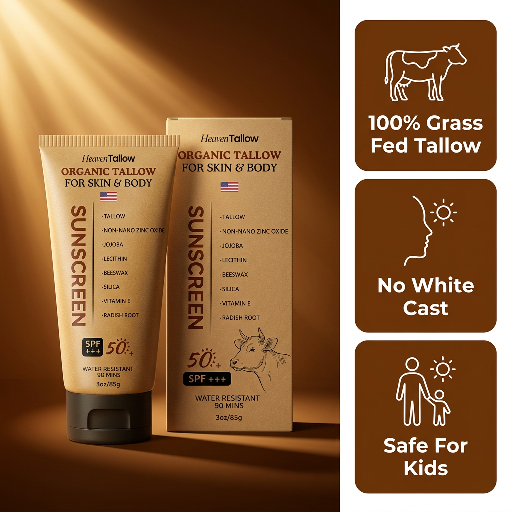 Organic SPF 50++ Tallow Sunscreen
